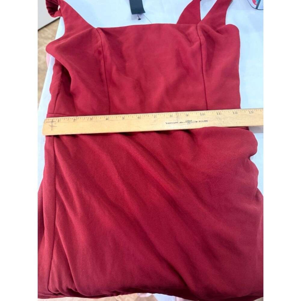 Lulus Glamorous Disposition Rust Ruched Maxi Dress Size Small - Picture 4 of 9